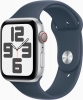 Apple Watch SE 2022 (GPS + Cellular) 44mm srebrny z paskiem sportowym M/L sturmblau