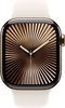 Apple Watch Series 10 (GPS + Cellular) 42mm titan złoty z paskiem sportowym S/M Polarstern