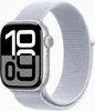Apple Watch Series 10 (GPS) 42mm aluminiowy srebrny z Sport Loop Blaue Wolke