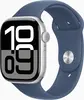 Apple Watch Series 10 (GPS) 46mm aluminiowy srebrny z paskiem sportowym S/M Denim