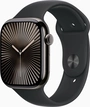 Apple Watch Series 10 (GPS + Cellular) 46mm titan Schiefer z paskiem sportowym M/L czarny