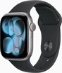 Apple Watch Series 11 (GPS + Cellular) 42mm aluminiowy space szary z paskiem sportowym S/M czarny