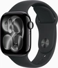 Apple Watch Series 11 (GPS) 42mm aluminiowy diamentowo-czarny z paskiem sportowym S/M czarny
