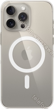 Apple Clear etui z MagSafe do iPhone 15 Pro Max przeźroczysty