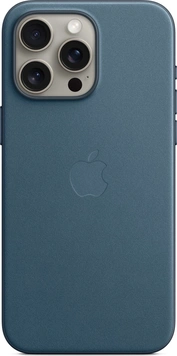 Apple Feingewebe etui z MagSafe do iPhone 15 Pro Max niebieski pacyficzny