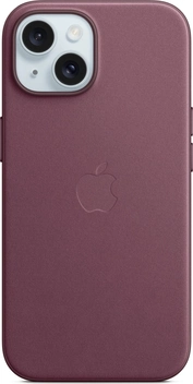 Apple Feingewebe etui z MagSafe do iPhone 15 Mulberry