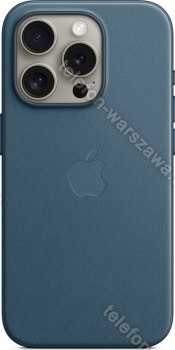 Apple Feingewebe etui z MagSafe do iPhone 15 Pro niebieski pacyficzny