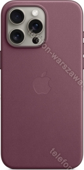 Apple Feingewebe etui z MagSafe do iPhone 15 Pro Max Mulberry