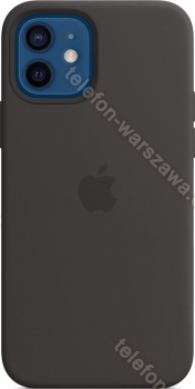 Apple Silikonowe etui z MagSafe do iPhone'a 12 / 12 Pro czarne