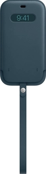 Apple Skórzany futerał z MagSafe do iPhone'a 12 Pro Max bałtycki błękit
