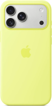 Apple futerał silikonowy z MagSafe do iPhone 17 Pro Max żółty neonowy