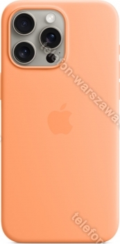 Apple futerał silikonowy z MagSafe do iPhone 15 Pro Max Sorbet orange