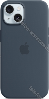 Apple futerał silikonowy z MagSafe do iPhone 15 sturmblau