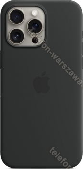 Apple futerał silikonowy z MagSafe do iPhone 15 Pro Max czarny