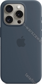 Apple futerał silikonowy z MagSafe do iPhone 15 Pro sturmblau