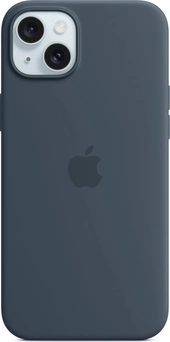 Apple futerał silikonowy z MagSafe do iPhone 15 Plus sturmblau