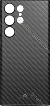 Black Rock Ultra Thin Iced etui Flex carbon do Samsung Galaxy S23 Ultra czarny