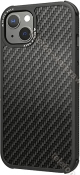 Black Rock wytrzymały etui Real carbon do Apple iPhone 13 czarny