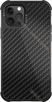 Black Rock wytrzymały etui Real carbon do Apple iPhone 12/12 Pro czarny