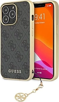 Guess Hard Cover 4G Charms do Apple iPhone 13 Pro szary