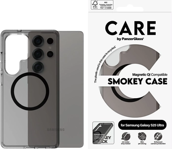 PanzerGlass Care Flagship etui Urban Combat Smokey Magnetic Qi do Samsung Galaxy S25 Ultra przeźroczysty/czarny