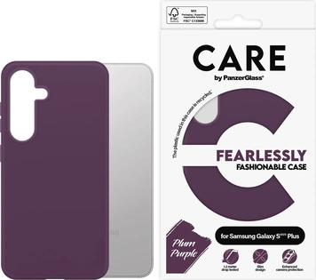 PanzerGlass Care Fashionable etui do Samsung Galaxy S25+ Plum Purple