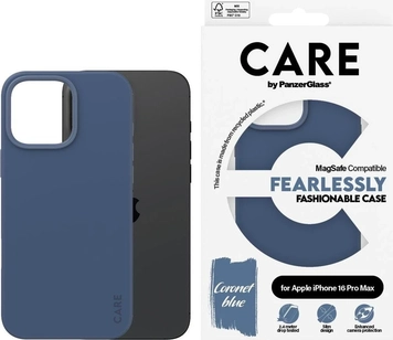 PanzerGlass Care Fashionable etui MagSafe do Apple iPhone 16 Pro Max Coronet Blue