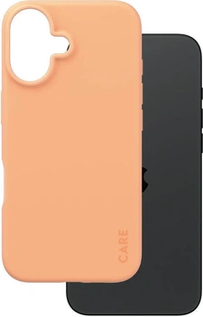 PanzerGlass Care Fashionable etui do Apple iPhone 16 Peach Fuzz