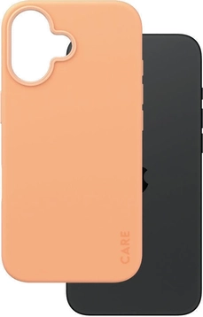 PanzerGlass Care Fashionable etui MagSafe do Apple iPhone 16 Peach Fuzz