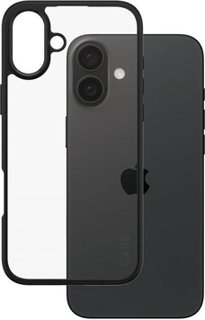 PanzerGlass Care Flagship etui Urban Combat Black Frame do Apple iPhone 16 Plus przeźroczysty