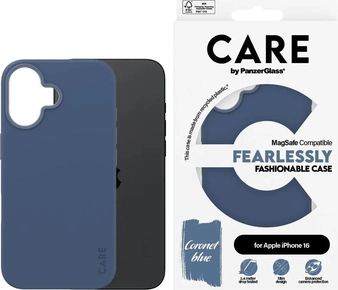PanzerGlass Care Fashionable etui MagSafe do Apple iPhone 16 Coronet Blue