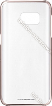 Samsung Clear Cover do Galaxy S7 Edge złoty róż