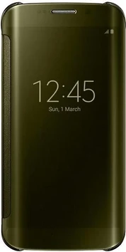 Samsung Clear View Cover do Galaxy S6 Edge złoty
