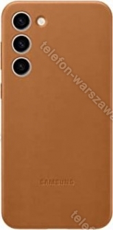 Samsung Leather etui do Galaxy S23+ Camel