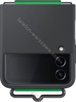 Samsung Silicone Cover with smycz do Galaxy Z Flip 4 czarny