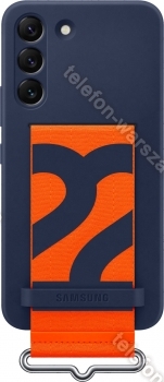 Samsung Silicone Cover with smycz do Galaxy S22 Navy
