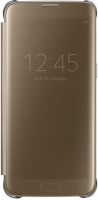 Samsung Clear View Cover do Galaxy S7 Edge złoty
