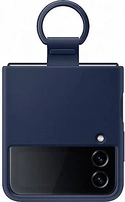 Samsung Silicone Cover with pierścień do Galaxy Z Flip 4 Navy