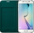 Samsung Flip Wallet tkanina do Galaxy S6 Edge zielony