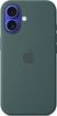 Apple futerał silikonowy z MagSafe do iPhone 16 morski zielony