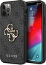 Guess Hard Cover 4G Metal logo do Apple iPhone 12/12 Pro szary