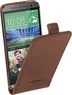 Pedea Flip Cover prawdziwa skóra do HTC One mini 2 ciemnobrązowy