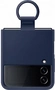 Samsung Silicone Cover with pierścień do Galaxy Z Flip 4 Navy