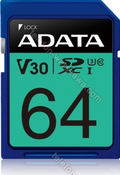ADATA Premier Pro R100/W80 SDXC 64GB, UHS-I U3, Class 10