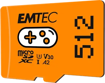 Emtec GAMING R100/W50 microSDXC 512GB, UHS-I U3, A2, Class 10