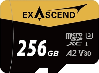 Exascend Catalyst R175/W150 microSDXC 256GB, UHS-I U3, A2, Class 10