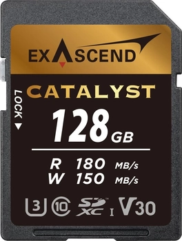 Exascend Catalyst R180/W150 SDXC 128GB, UHS-I U3, Class 10