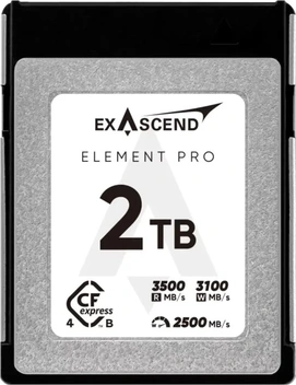 Exascend Element Pro R3500/W3100 CFexpress 4.0 Type B 2TB
