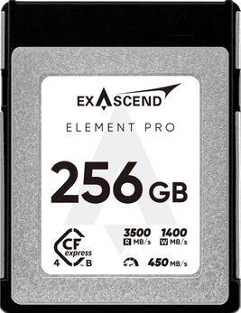 Exascend Element Pro R3500/W1400 CFexpress 4.0 Type B 256GB