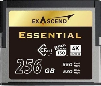 Exascend Essential R550/W530 CFast 2.0 CompactFlash Card 256GB